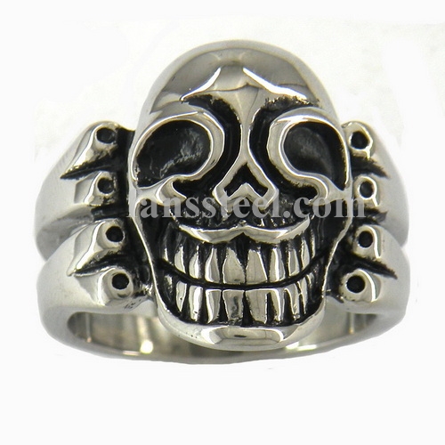 FSR09W33 skull ring 